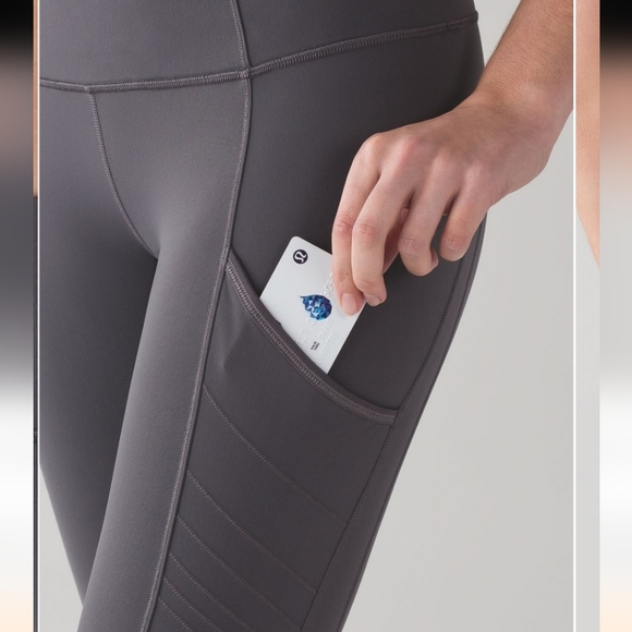 Lululemon Fresh Track Tight Womens 4 Dark Carbon - Picture 3 of 12